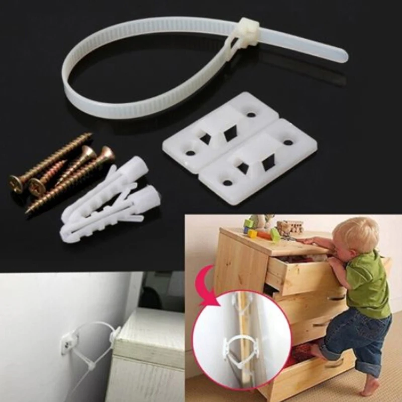 Correas de seguridad para beb&eacute;s para TV plana y muebles, protecci&oacute;n de bloqueo de correa de pared, evita la inclinaci&oacute;n de los ni&ntilde;os, productos para ni&ntilde;os-5