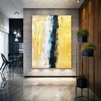 extra large gold acrylic painting on canvas with texture oil painting canvas large artwork palette knife contemporary art
