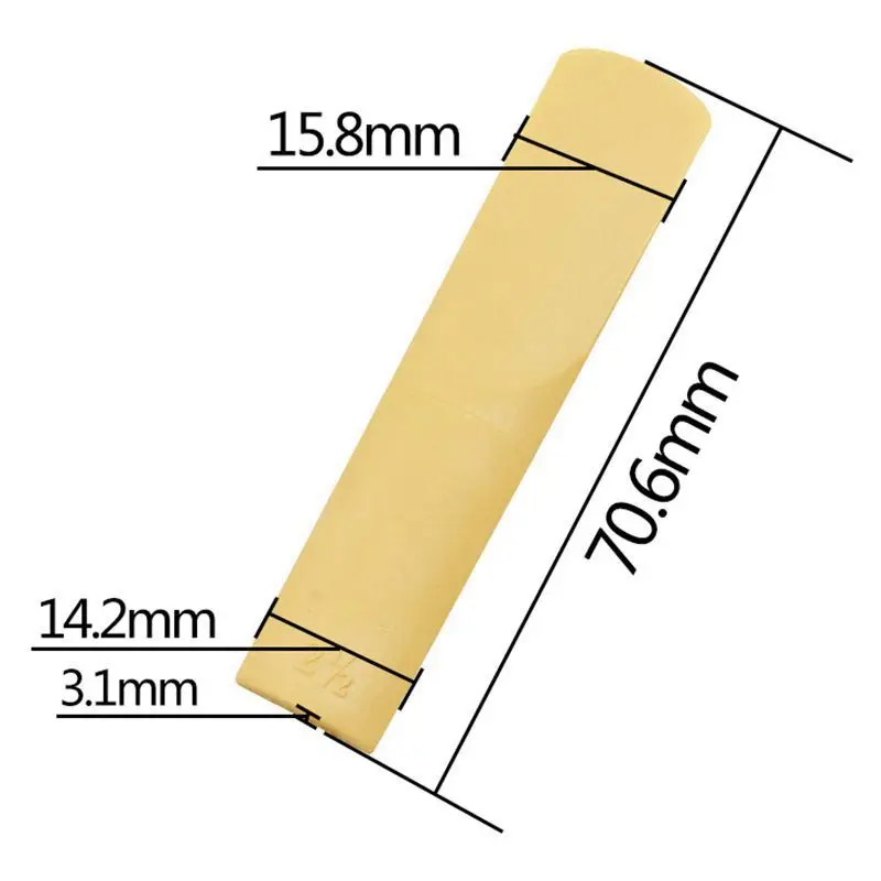 2x ABS Reed Strength 2 5 для Alto Eb саксофона Sax аксессуар белый и желтый | Спорт развлечения