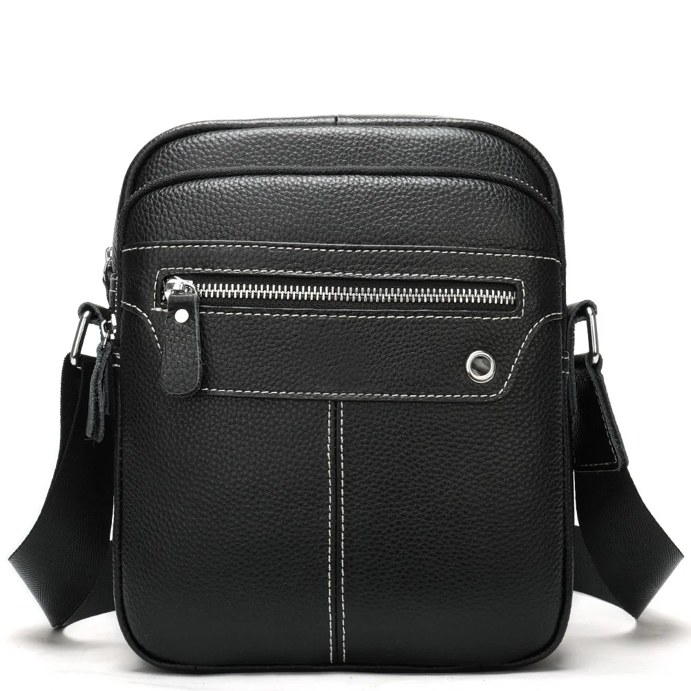 

MVA Men's Messenger Bag Fashion Leather Postman Shoulder Bag Casual Crossbody Handbag 7.9" iPad Phone Pack Money Pack Wallet