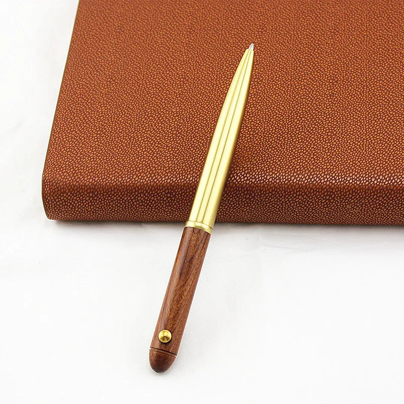 Новая Винтажная деревянная ручка из латуни креативная Высококачественная