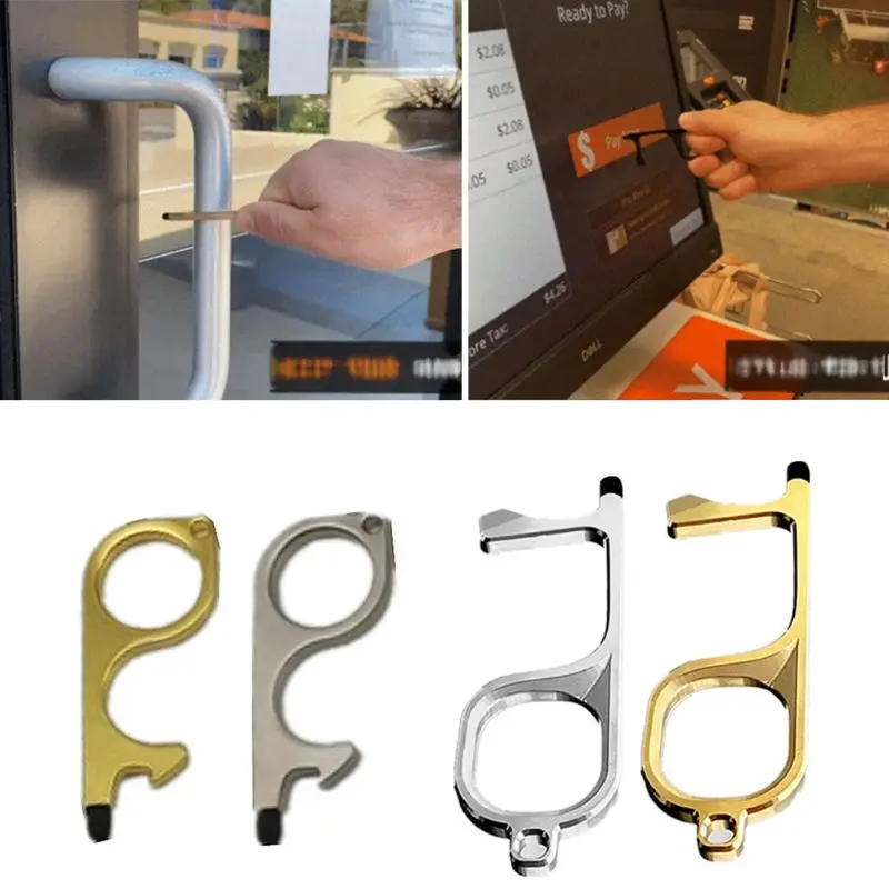 Бесконтактный открывалка для дверей сенсорные экраны телефона брелок