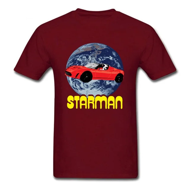 

Youth Topshirts Astronaut Heavy Falcon Rocket T-Shirt Mens Tshirt StarmanX To Mars Starman Car T Shirt Men Tees Tesla Roadster