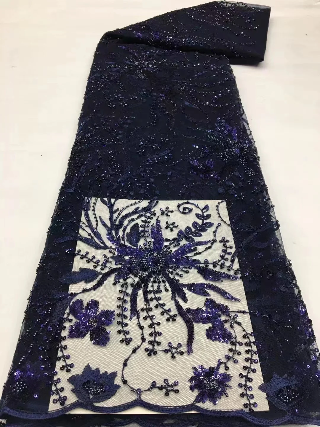 Роскошные бусины кружево ткань ручной работы французское свадебное платье