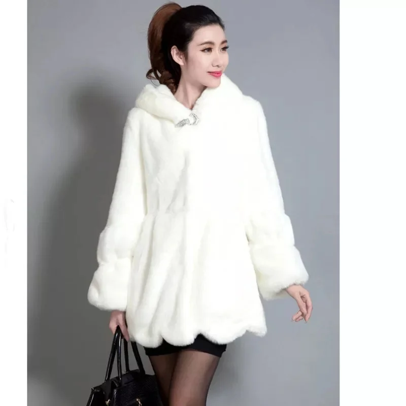 Теплая женская зимняя куртка с капюшоном 2019 пальто из искусственного меха Тедди
