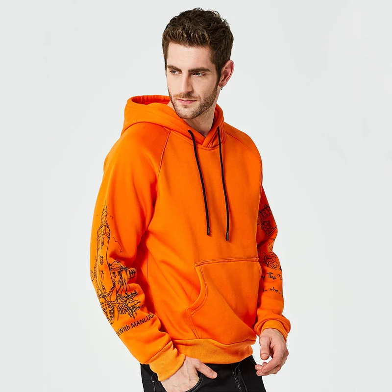 Мужские толстовки для скейтборда с принтом в стиле хип хоп осень 2019 Повседневный