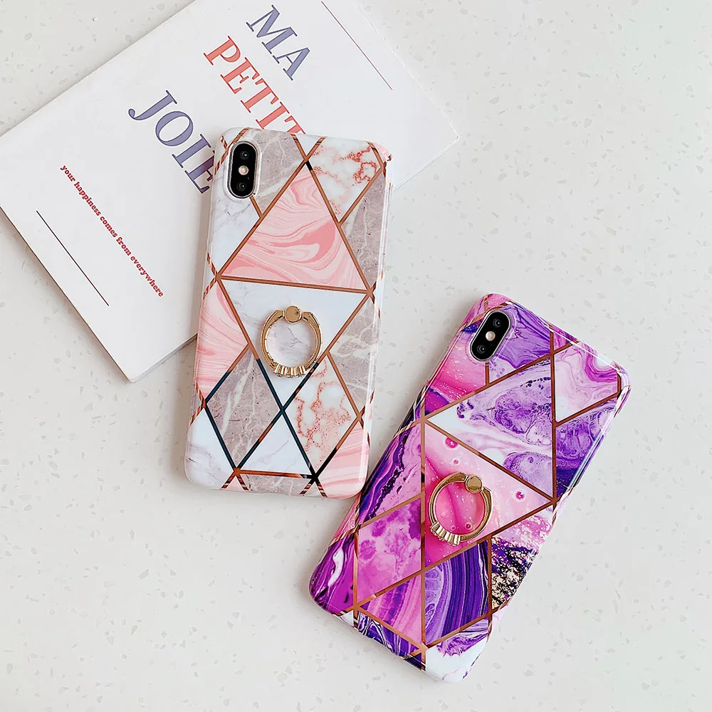 Чехол для телефона с бронзовым мраморным узором s нового IPhone 11 Pro Max роскошная