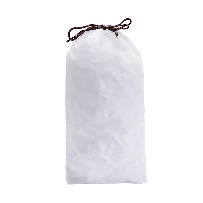 

100/200/500pcs Fresh Keeping Bags for Leftovers Picnic BBQ Waterproof Clear Shower Caps Extra Thick Bath Caps JU8