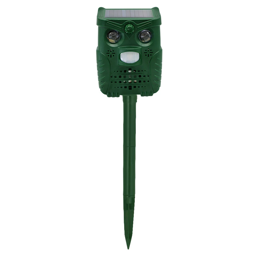 Solar Powered Animal Repeller Ultrasonic Cats Dog Repellent Motion Activated Garden Farm Raccoon Rabbit Dispeller | Дом и сад