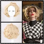 Парик для косплея Moive Witches Hathaway парик блонд Золотой кудрявый парик для ночного клуба термостойкие синтетические волосы карнавал + парик шапочка