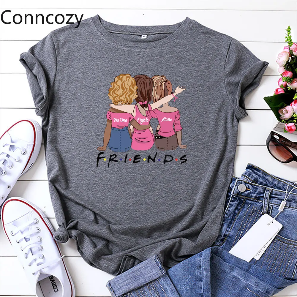 

Girls Friends Letters Print T Shirt for Women Short Sleeve Summer T Shirts Cotton Tee White Top Plus Size Loose T Shirt Lady