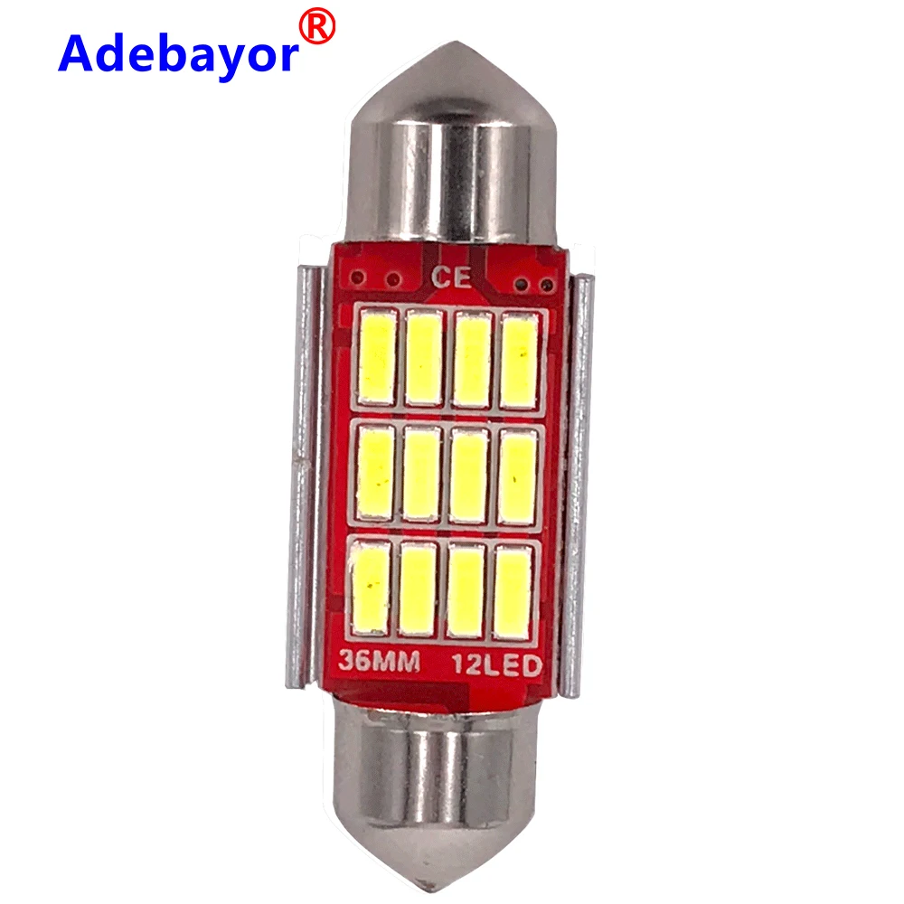 Купольный гирлянда 36 мм 4014 smd Canbus без ошибок светильник C5W супер яркий 12smd для