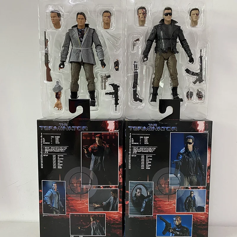 

The Terminator Schwarzenegger Judgment Day T-800 Arnold Action Figure NECA PVC Collectible Model Toy 7" 18cm