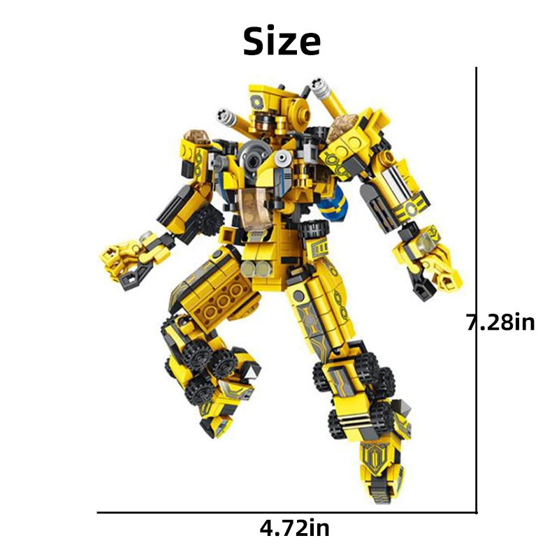 576pcs City 12In1 Creative Engineering Deformation Robot Building Blocks Educational Transformation Brick Toys For Children Gift | Игрушки и