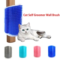 pet cat self groomer grooming tool hair removal brush comb for dogs cats hair shedding trimming cat massage device with catnip