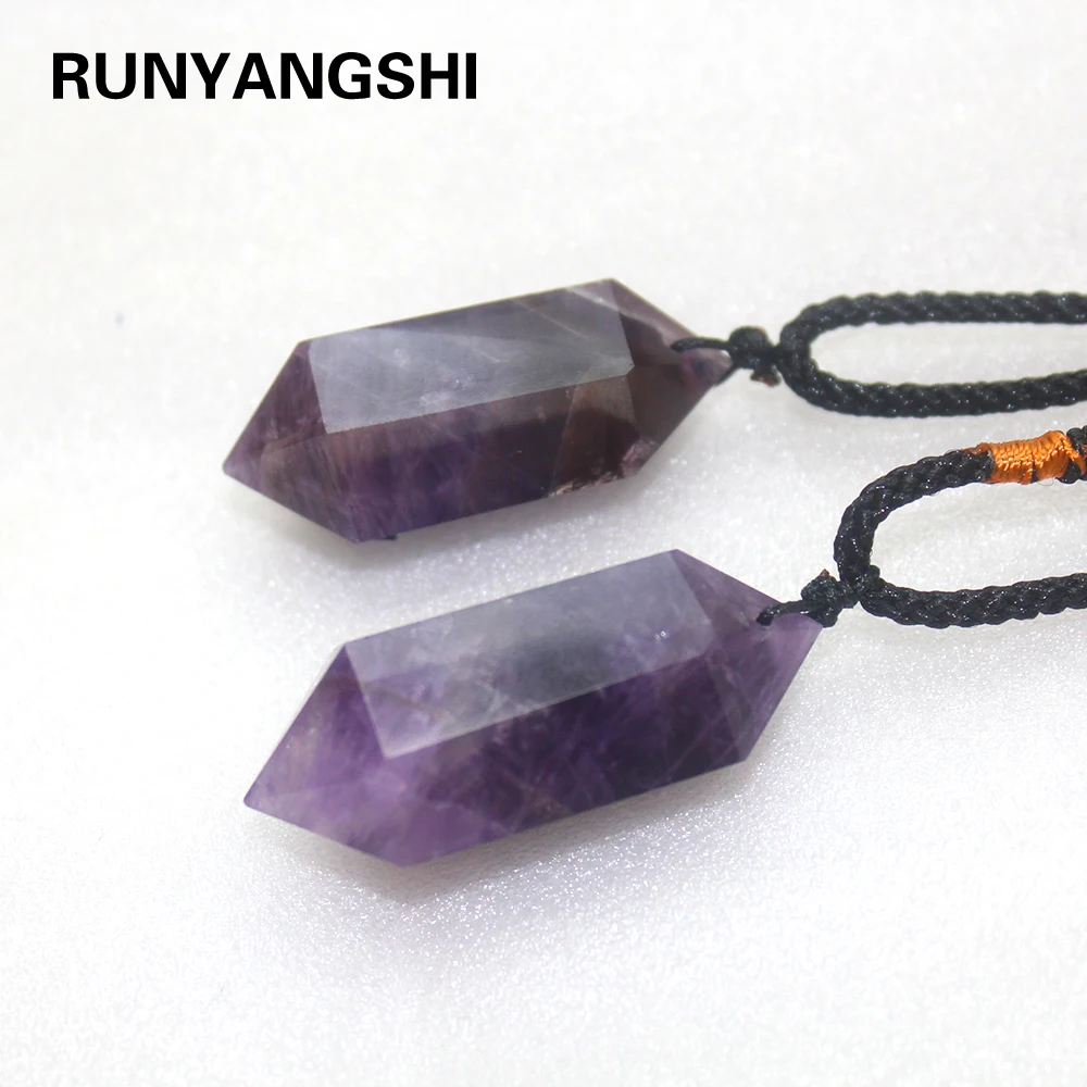 1 шт. кулон с кристаллом Runyangshi из натурального аметиста и кварца|Камни| |