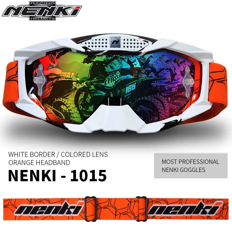 NENKI Motocross Off-Road ATV Dirt Bike MX Downhill DH Goggles Ski Snowboard Glasses Motorcycle Racing Eyewear Replaceable Lens | Автомобили