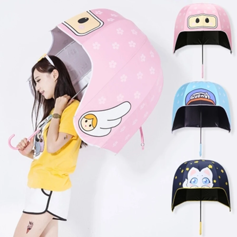 Детский зонт с длинной ручкой милый мультяшный детский Красивый японский