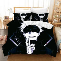 jujutsu kaisen bedding set japan famous anime duvet cover sets comforter bed linen twin queen king single size dropshipping gift