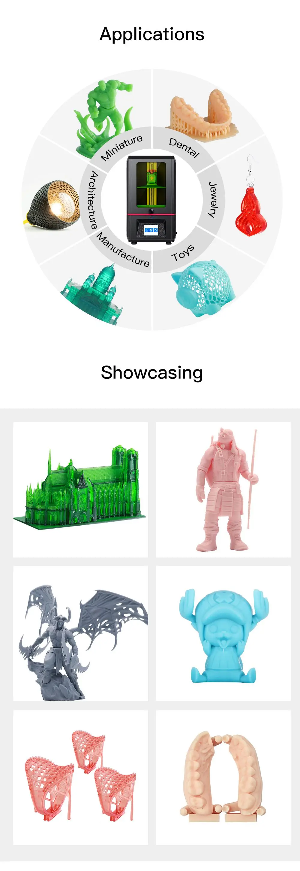 Anycubic Photon 3d принтер размера плюс SLA/lcd высокая точность 2,8 ''photon Slicer светильник-отверждение Impresora Imprimante 3d наборы