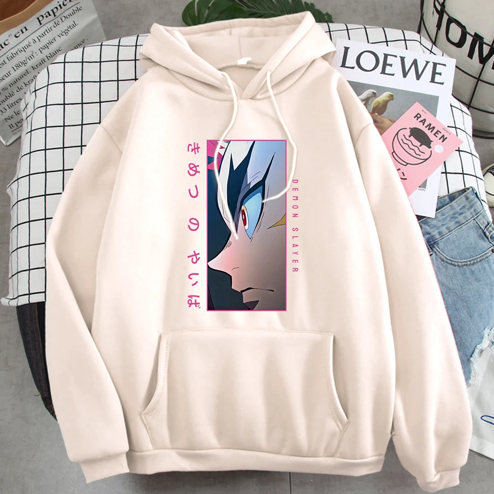 

Hoodies Demon Slayer Akaza Men's Hoodie Japan Anime Hip Hop Autumn Warm Men Sweatshirts Harajuku Street Fashion Sportswear Brand