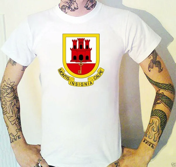 

GIBRALTAR Coat Of Arms T-Shirt. Gibraltarian Emblem