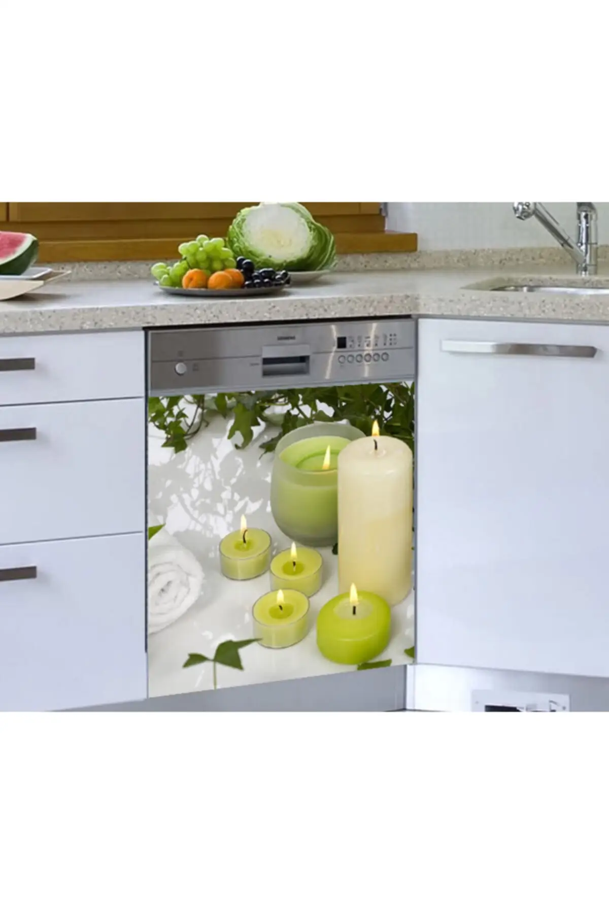 

Dishwasher Sticker Green Candles