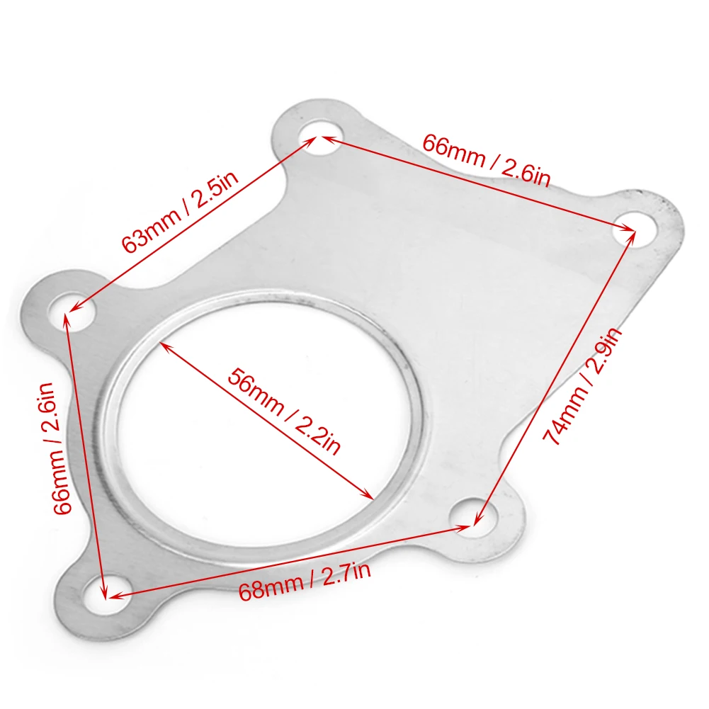 10 шт. сменная прокладка из нержавеющей стали|Уплотнительные кольца выхлопа| |
