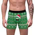 Мужские боксеры с 3D-принтом Рик, огурец, удобное нижнее белье, забавные летние трусы