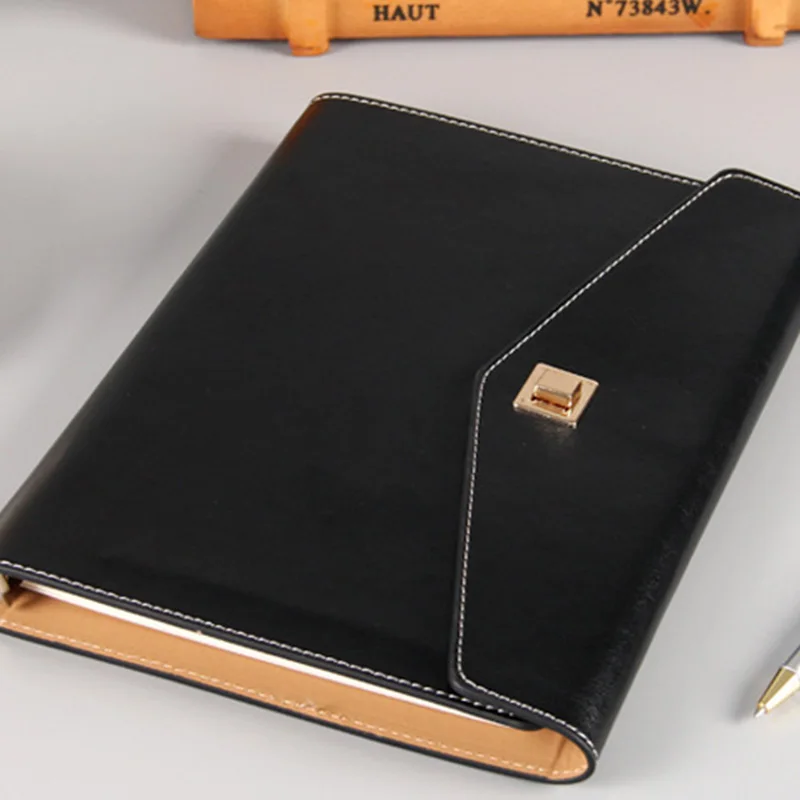 Новинка-милый кожаный спиральный блокнот A5 Канцелярские Товары для офиса