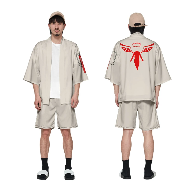 

Новинка 2021, костюм из аниме «Мстители Токио», 3d-цифровой цветной принт, летний мужской и женский комплект кимоно, женская вечеринка