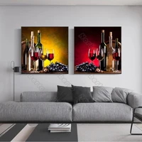 canvas paintin art paintings poster and print still life pictures grape wine print on canvas for home rooms gallery wall decorat