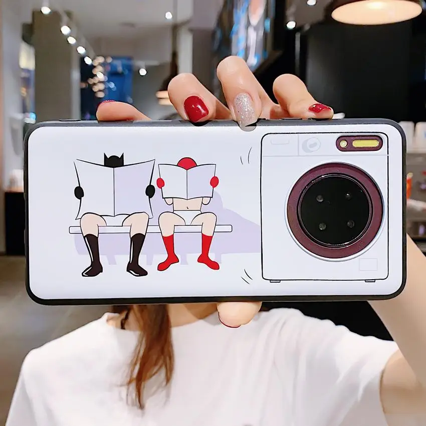 Easybyz для Huawei Mate30 Mate 30 Pro Чехол из ТПУ с мультяшным принтом стиральной машины чехол