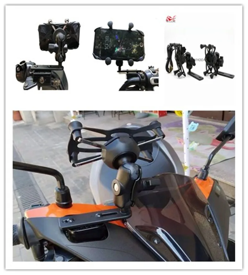 Кронштейн для крепления мобильного телефона на раму GPS навигатора мотоцикла BMW C400