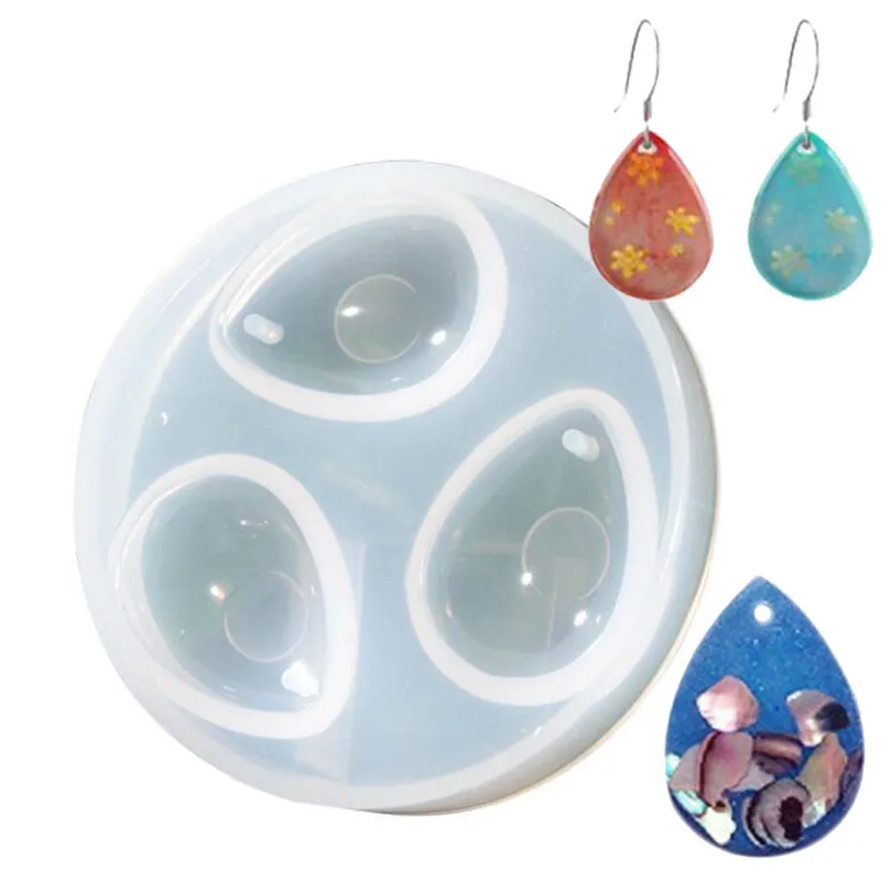 

DIY Silicone Pendant Water Drop Gem Mold Resin Casing Craft Making Tool UV Epoxy Jewelry Resin Necklace Earring Mold