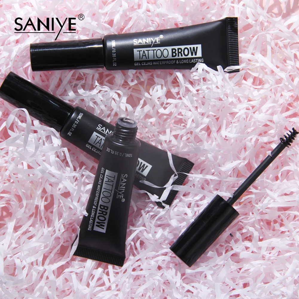 SANIYE татуаж для бровей Гель с кистью водонепроницаемый усилитель гелевая краска