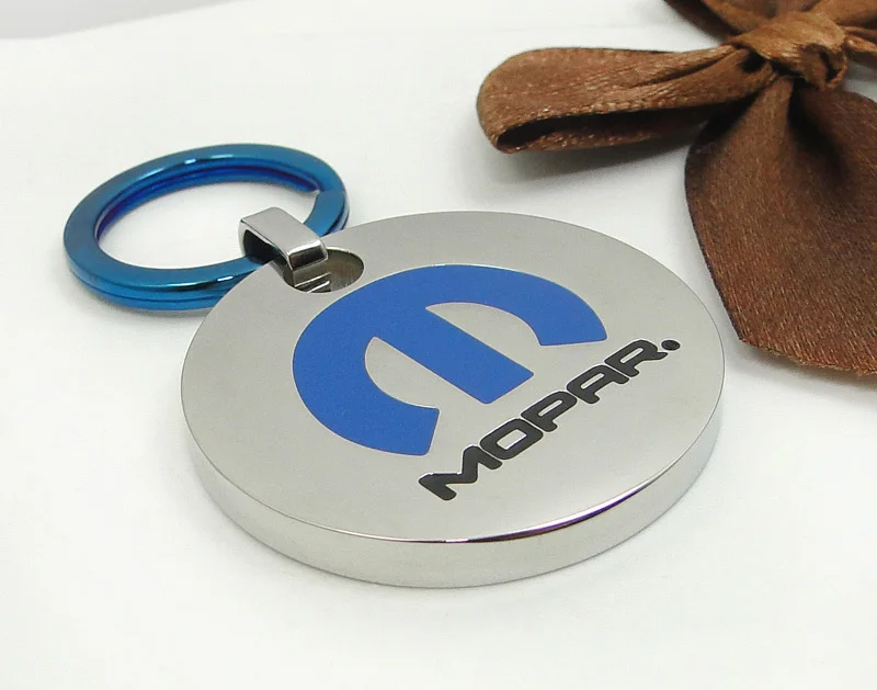 DICARLUN, нержавеющая сталь, автомобильный брелок Mopar, автомобильный брелок с логотипом Chrysler, Синий брелок, аксессуары для ключей, подарки для любителей автомобилей