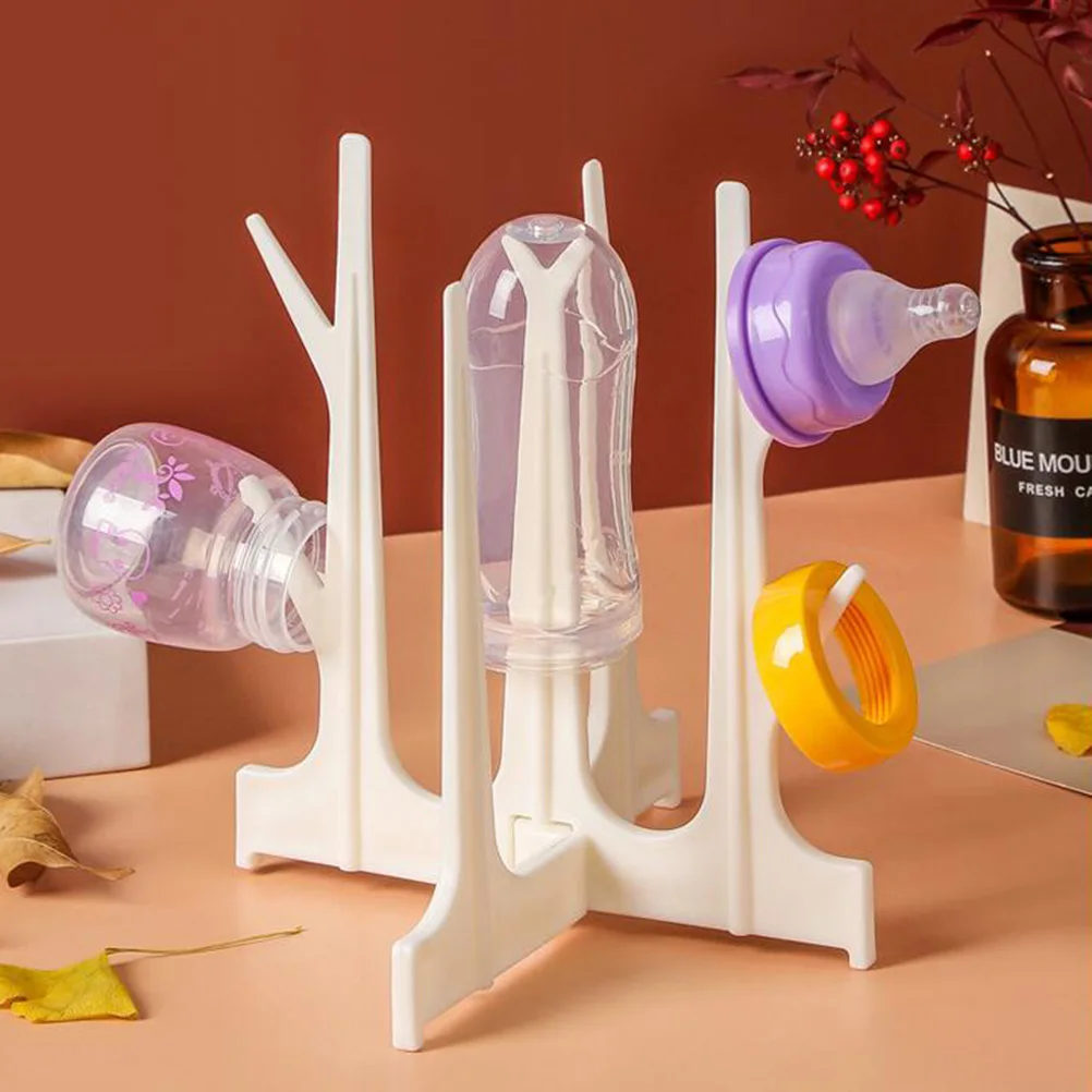 6 шт. детская сушилка для бутылок Складная однотонная многофункциональная стойка