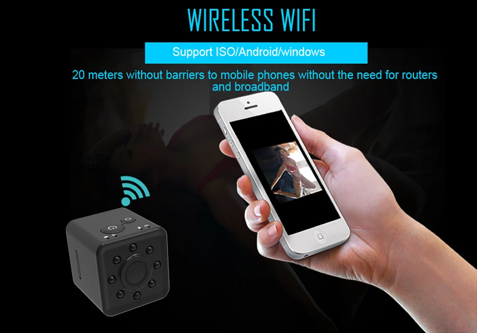Мини камера wifi камера FULL HD 1080P с ночным видением водонепроницаемый корпус CMOS сенсорный регистратор видеокамера SQ11 SQ12 SQ13 SQ23