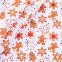 polyester cotton fabric polyester fabric christmas celebration musical note printing textile crafts diy 50 140cmpiece clothes