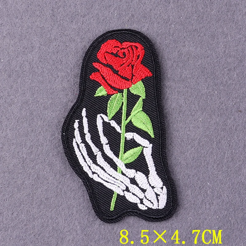 Нашивка для утюга готические нашивки одежды сделай сам на одежду панк Череп