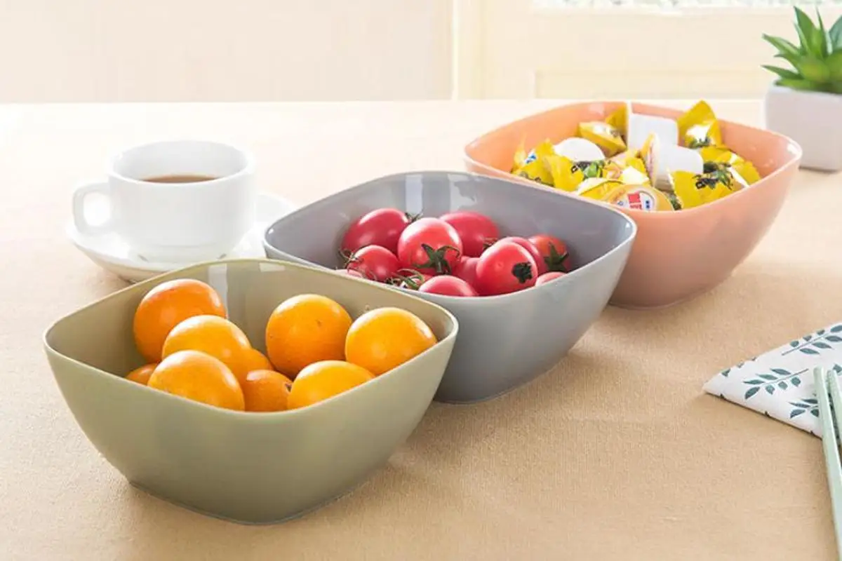 Набор из 5 предметов квадратная миска для фруктов салатник тарелка мелкая