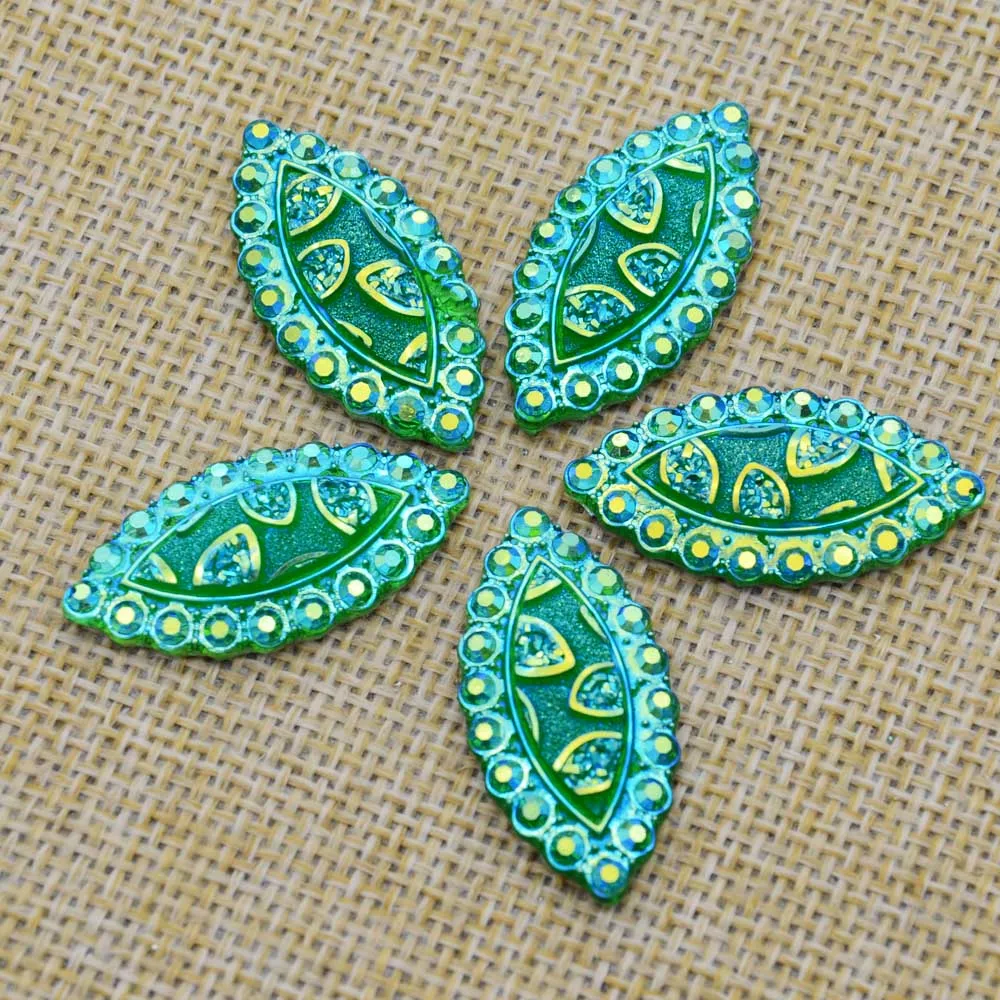 Стразы из смолы BOLIAO 15 х30 мм плоские с кристаллами для домашнего декора 20 шт. | Дом и