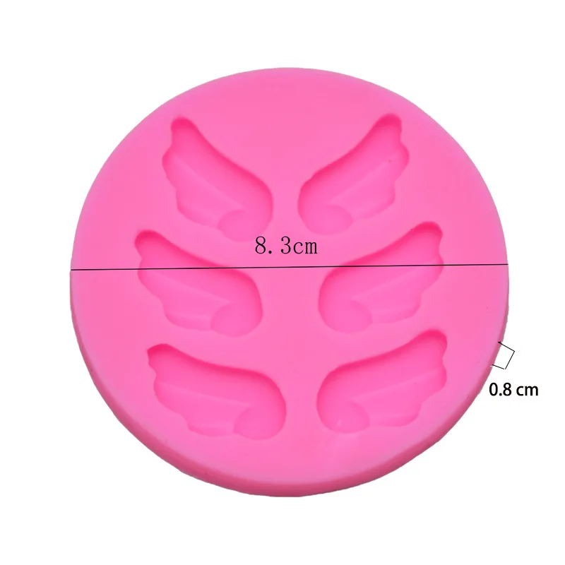 

DIY Mould Six Holes Small Wings Angel Wings Clay Cake Chocolate Fondant Silicone Mould fondant molds