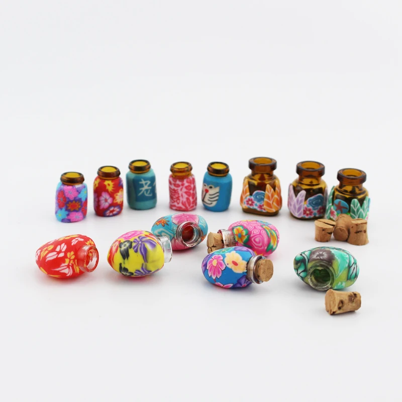 5 шт. 1 мл 2 керамический флакон Полимерная глина многоразовый парфюм ожерелье