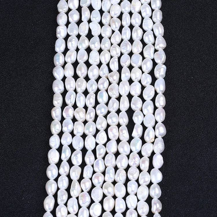 

5-6mm AA grade 40cm baroque pearl strands for jewellery making
