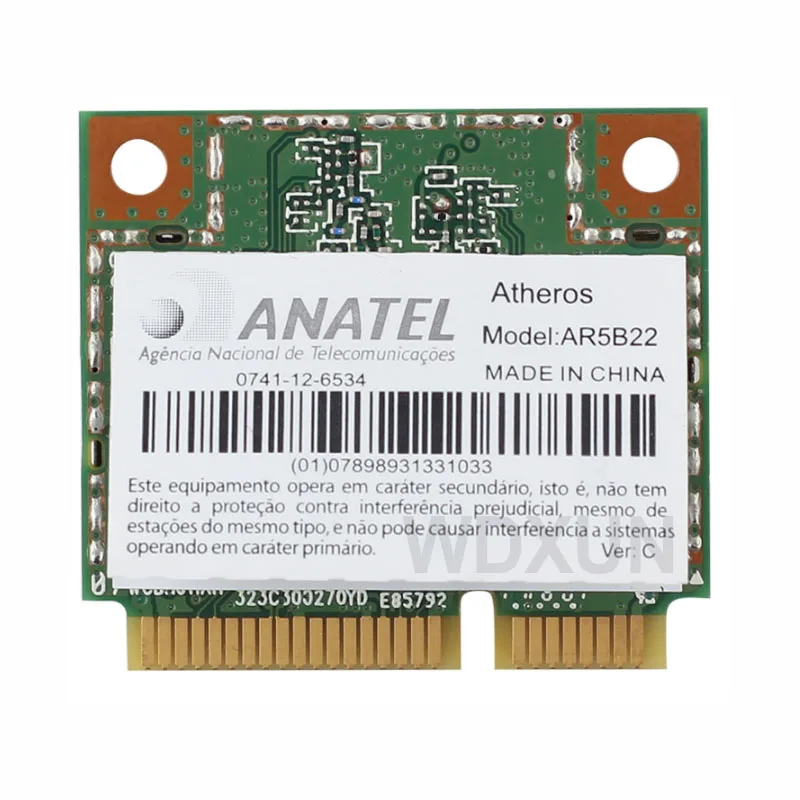 Atheros AR9462 AR5B22 WB222 Half Mini Pci-E WIFI для Bluetooth-совместимой беспроводной карты 4.0 2 4G/5Ghz