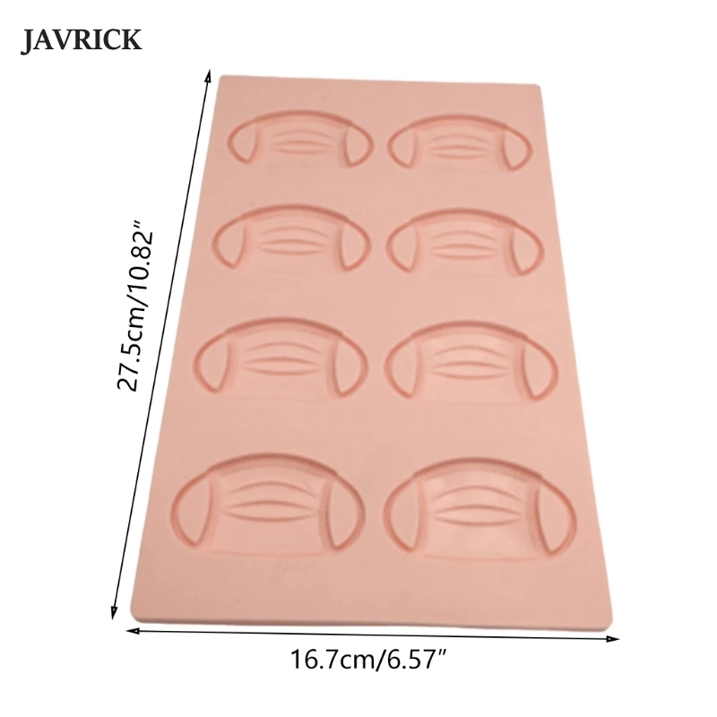 

8-Cavity 3D Mask Resin Mold DIY Silicone Molds For Baking Chocolate Cake Dessert Christmas Party Decorating Tools