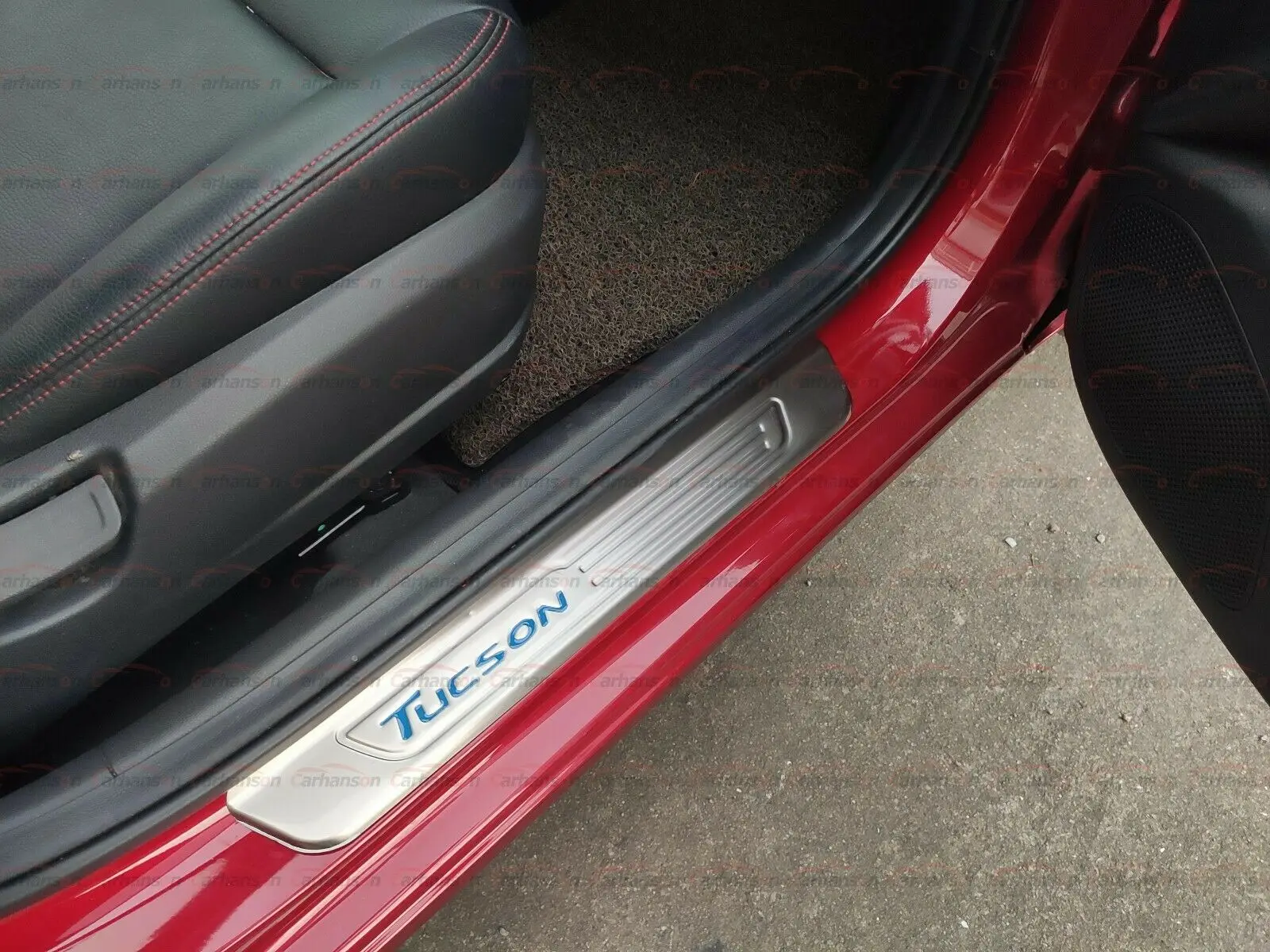 

For Hyundai Tucson Accessories Door Sill Stainless Steel Scuff Plate Protectors