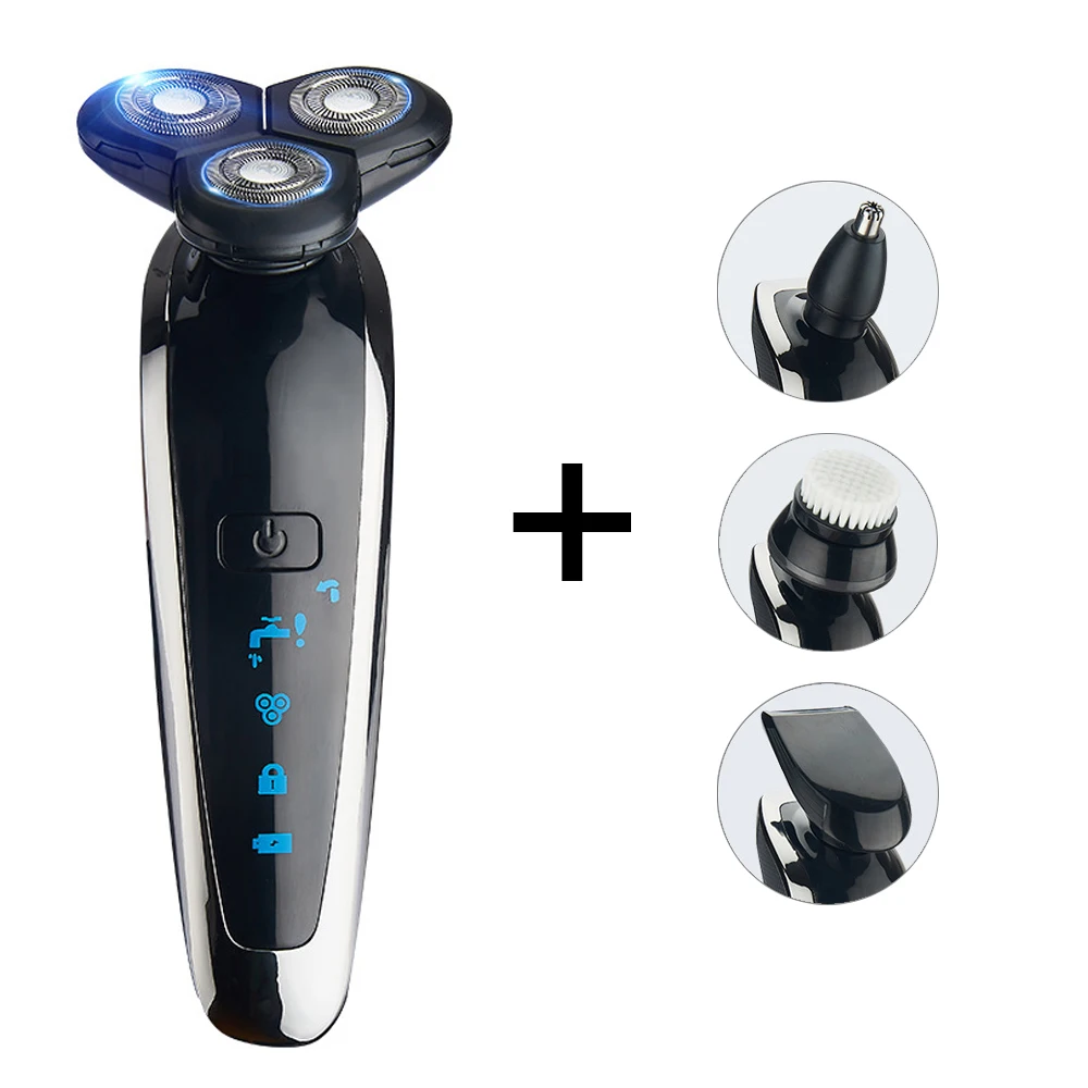 4 in 1 shaver 4 в 1 электробритва мужская электро бритва электрическая для мытья всего тела перезаряжаемая бритва электрическая для бороды электрическая бритва сменная Мужская бритва триммер для бороды станок для бритья - Цвет: 4 in 1 shaver